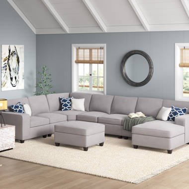 Wayfair sectional shop with ottoman